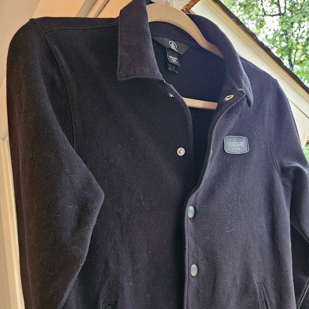 VINTAGE Volcom Stone Snap Up Jacket - Sz M/10Y